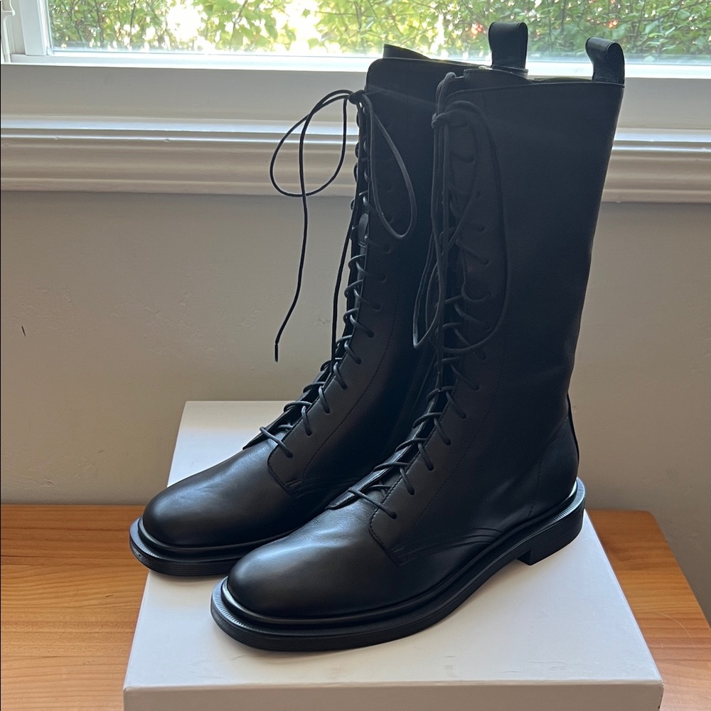 The Row Ranger Lace-Up Leather Boots - Picture 2 of 7
